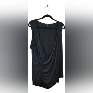 Torrid Black Ponte Sheath Dress Plus Size 5 Stretchy Envelope